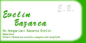 evelin bazarea business card